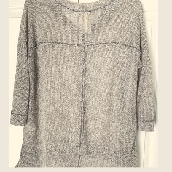 BLU PEPPER Loose Knit Tunic Beige Sweater LARGE - Picture 5 of 7